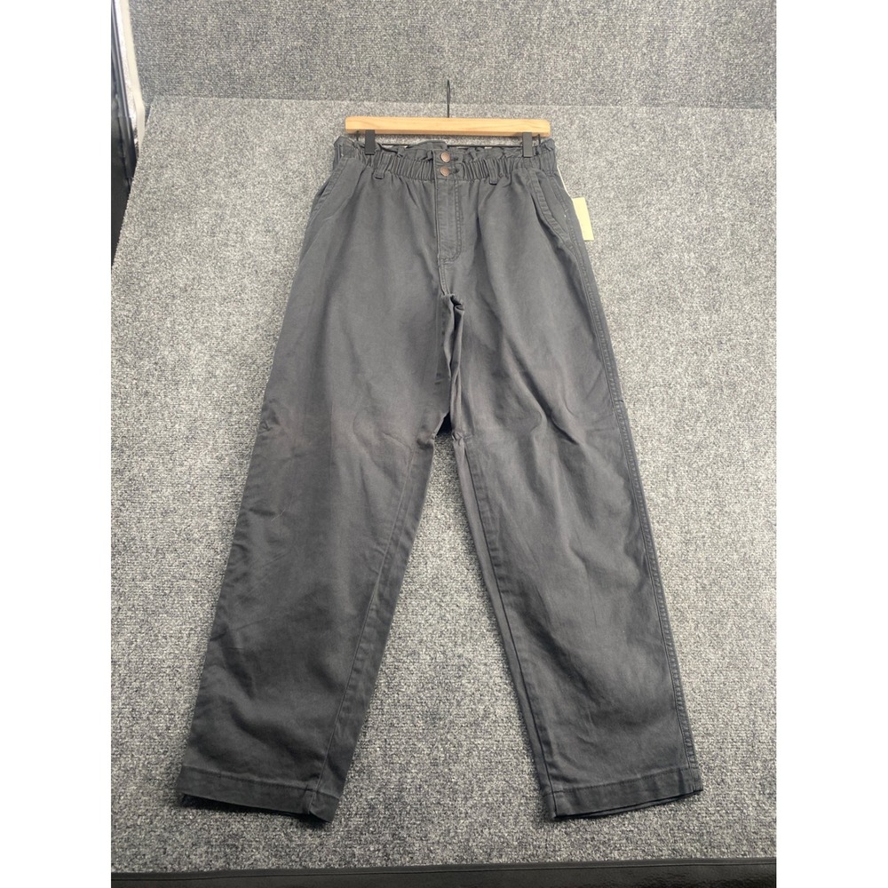 Universal Thread Black Utility Pants Womens 10 High Rise Elastic Waist Straight